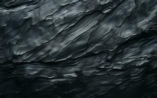 Abstract Black Brush Strokes Oil and Acrylic Pattern, Generative Ai photo