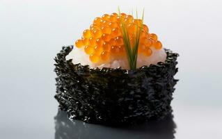 Product Photography of a uni sea urchin sushi photo