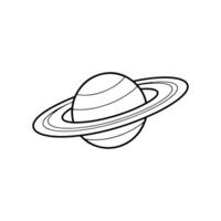 Saturn Planet Vector Icon photo