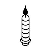 Candle Vector Icon photo