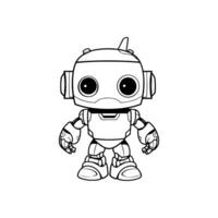 robot logo vector foto