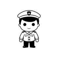 Police Man Vector Design photo