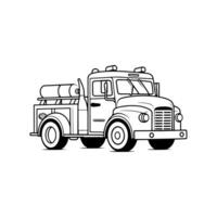 Firetruck Vector Icon photo