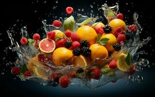 Ignite Creativity with Midjou Fruit. Generative by Ai. photo