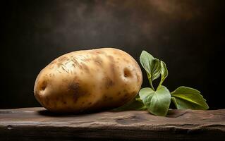 High-Detail Photograph of Raw Potatoes, Generative by Ai photo