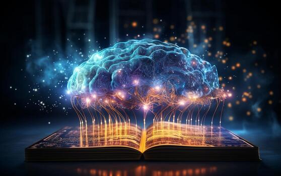 Imagination Unleashed Exploring the Virtual Brain. Generative By Ai photo