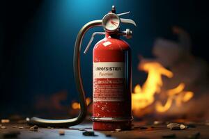 Exploring the Fire Extinguisher's Role. Generative By Ai photo