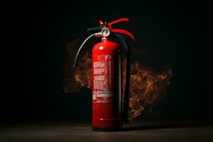 Exploring the Fire Extinguisher's Role. Generative By Ai photo