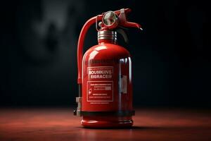 Exploring the Fire Extinguisher's Role. Generative By Ai photo