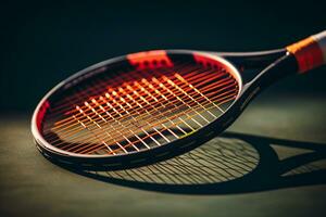 High-Quality Tennis Rackets for Accurate Shots. Generative By Ai photo