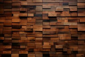 The Natural Beauty of Wooden Wall Texture. Generative By Ai photo