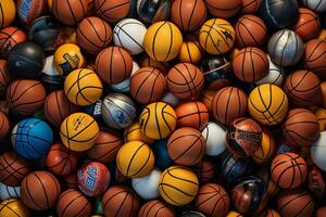 A Hoard of Basketball Equipment. Generative By Ai photo