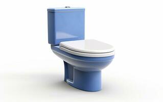 Ceramic Toilet on a White Background. Generative By Ai photo