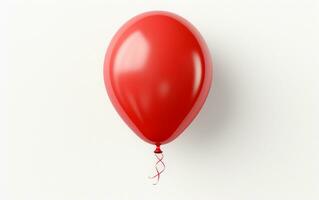 Colorful Balloon on a White Background. Generative By Ai photo