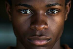 retrato de un elegante africano americano. generativo por ai foto