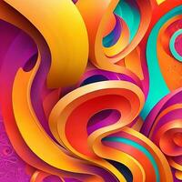 beautiful abstract color wave photo