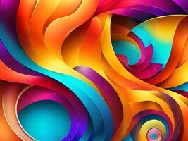 beautiful abstract color wave photo