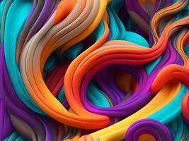 beautiful abstract color wave photo