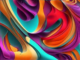 beautiful abstract color wave photo