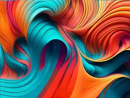 beautiful abstract color wave photo