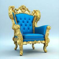 Luxury classical antique armchair for modern designed interior photo