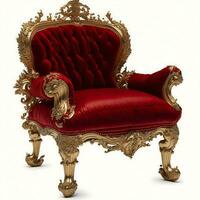 Luxury classical antique armchair for modern designed interior photo