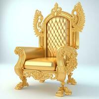 Luxury classical antique armchair for modern designed interior photo