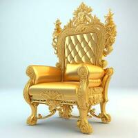 Luxury classical antique armchair for modern designed interior photo