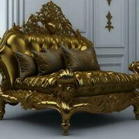 Luxury classical antique armchair for modern designed interior photo