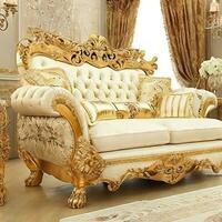 Luxury classical antique armchair for modern designed interior photo