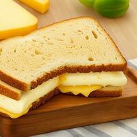 Interesting cheese sandwich bread photo