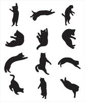 Cat Silhouette Vector Bundle