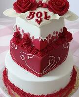 Beautiful cake Ai photo