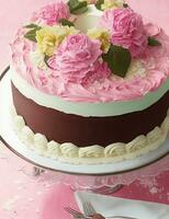 Beautiful cake Ai photo