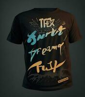 Abstract graphic typography t-shirt print photo