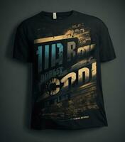 Abstract graphic typography t-shirt print photo