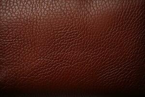 Brown leather texture. Generative AI photo