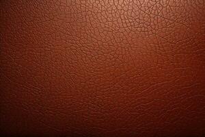 Brown leather texture. Generative AI photo