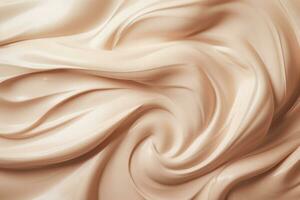 Beauty tinted cream texture. Skincare cosmetics background. Generative AI photo
