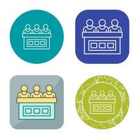 meeting Line icon vector