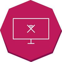 Unique Disconnected Network Vector Icon