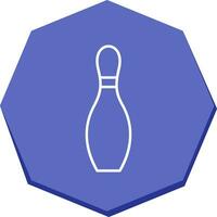 Unique Bowling Pin Vector Icon