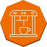 Unique Coffee Machine Vector Icon