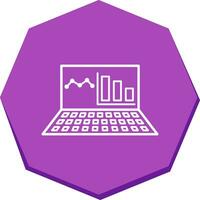 Unique Online Stats Vector Icon