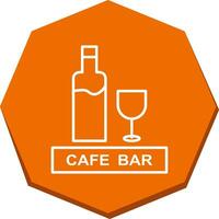 Unique Drinks Cafe Vector Icon