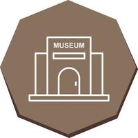 icono de vector de edificio de museo