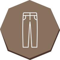 icono de vector de pantalones de hombre