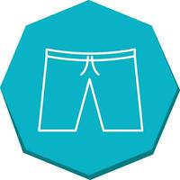 icono de vector de pantalones cortos