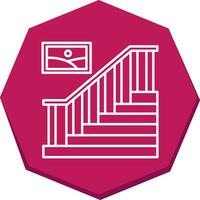 icono de vector de escalera