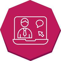 Online Interview Vector Icon